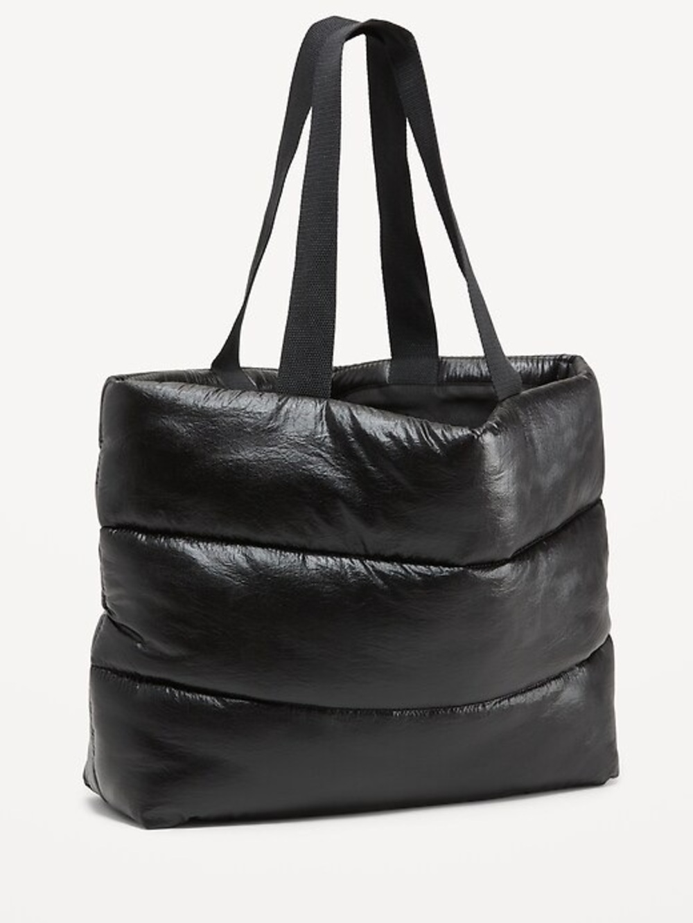 Old Navy Puffer Black Tote Bag